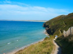 beach with path